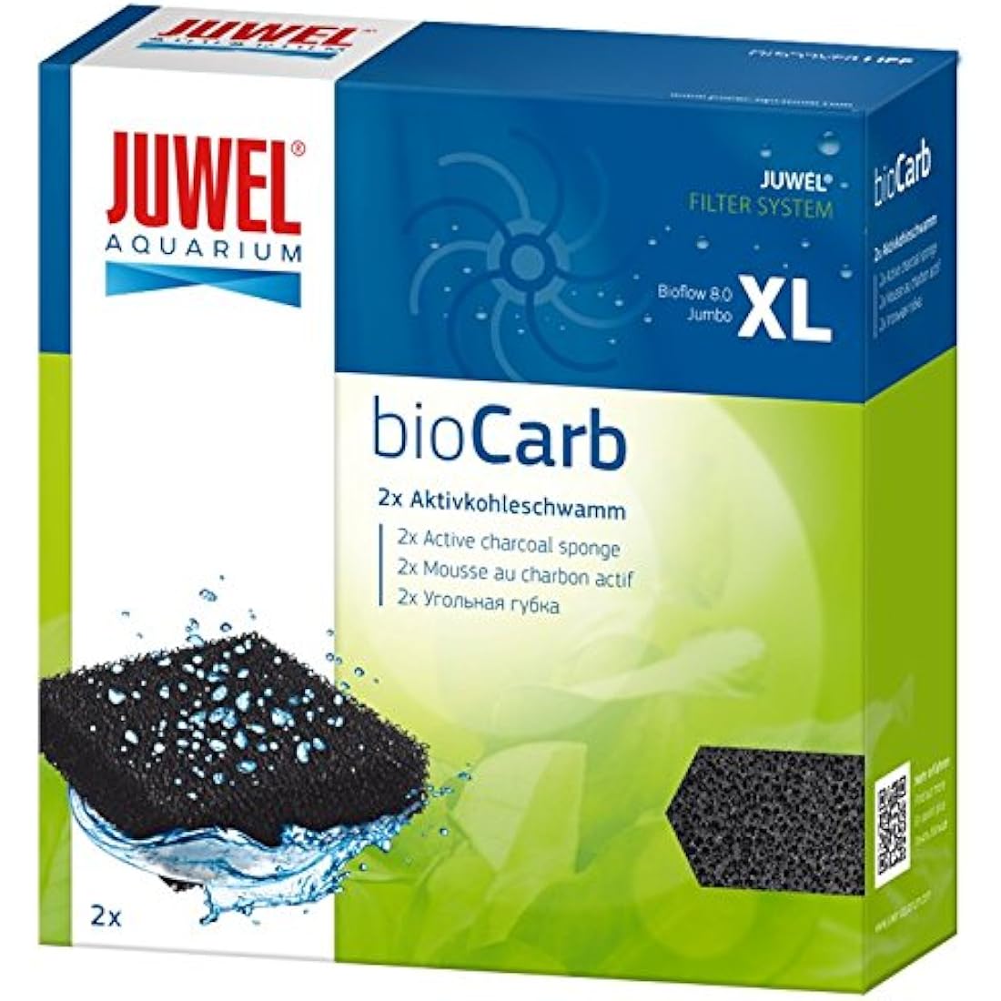 Jewel Carbon Sponge Jumbo - Aquarium Filter for Water Treatment
