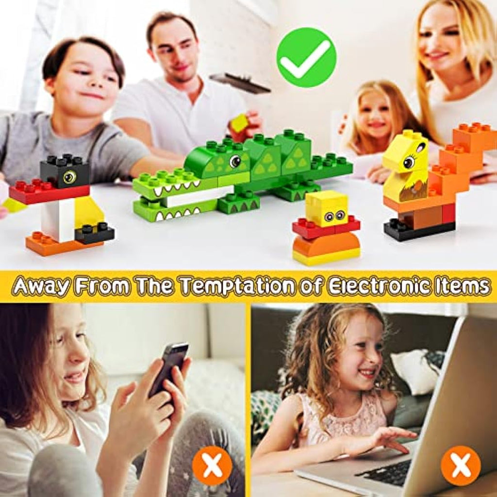 burgkidz Big Building Blocks - 135 Piece Toddler Construction Toy Set