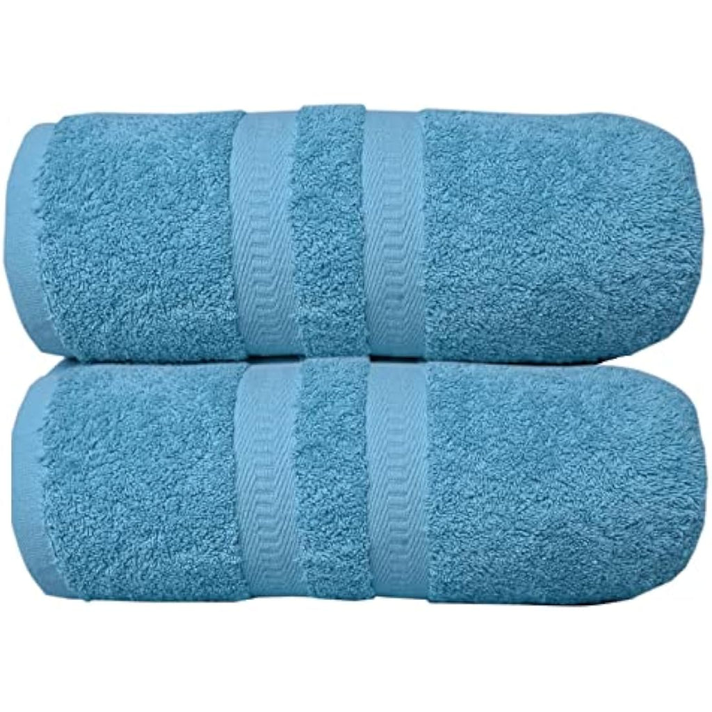 Jolof Store 2x Jumbo Bath Sheets | 100% Egyptian Cotton 600 GSM - Aqua