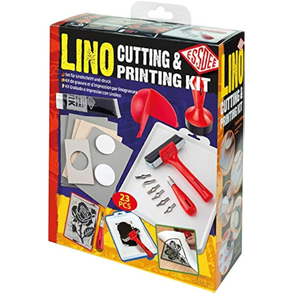 Essdee Lino Cutting & Printing Kit - 23 Piece Block Printmaking Set