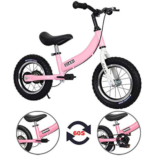 Jolof Store 2-in-1 Balance Bike for Toddlers with Pedals & Brakes