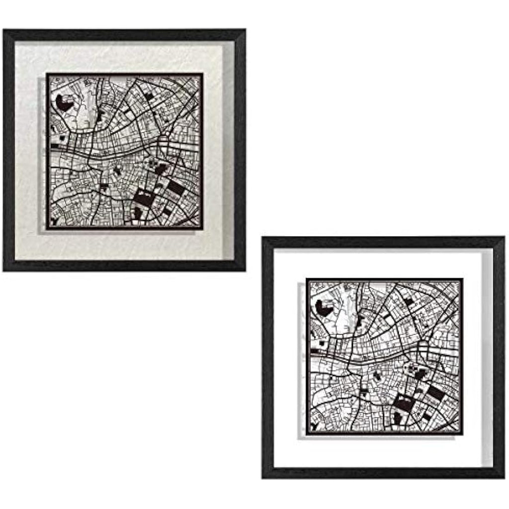 Jolof Store Dublin Marco de Papel para Mapas – Arte Minimalista 9x9
