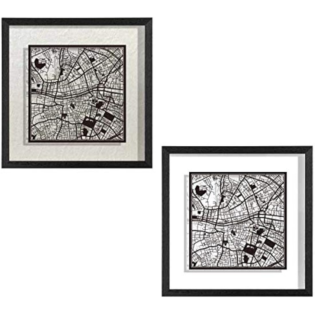 Jolof Store Dublin Marco de Papel para Mapas – Arte Minimalista 9x9
