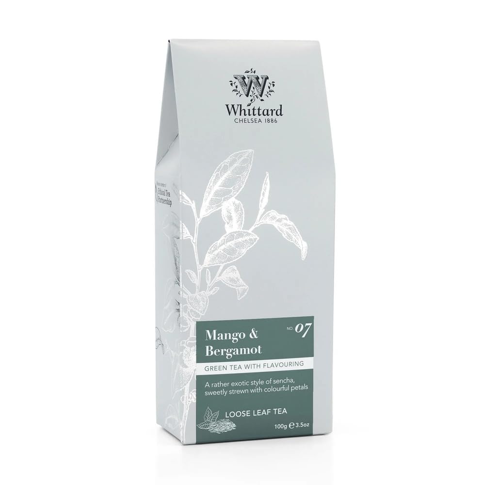Whittard of Chelsea Mango & Bergamot Green Loose Leaf Tea Pouch - 100g