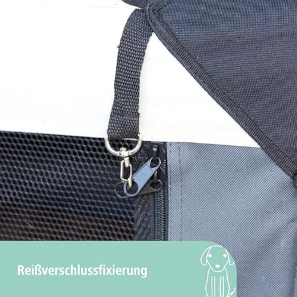 Kerbl Pet Travel Box Journey - Foldable Dog Carrier, Gray/Beige