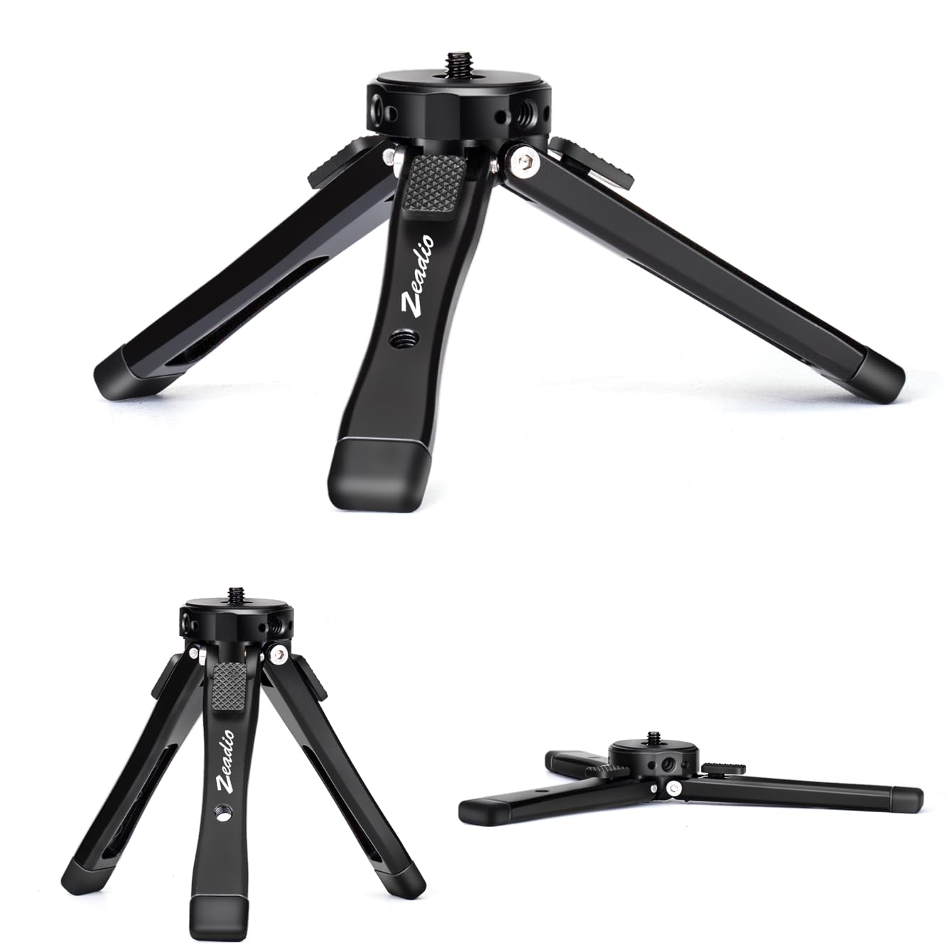 Zeadio Heavy Duty Mini Metal Tripod – Tabletop Stand for Camera & Gimbal