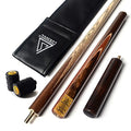 CUESOUL 57" Handcrafted 3/4 Snooker Cue | Ash Wood & Leatherette Bag