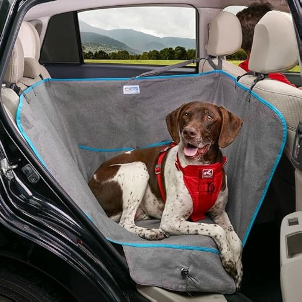 Kurgo Heather Half Hammock Dog Car Seat Protector - Waterproof Charcoal