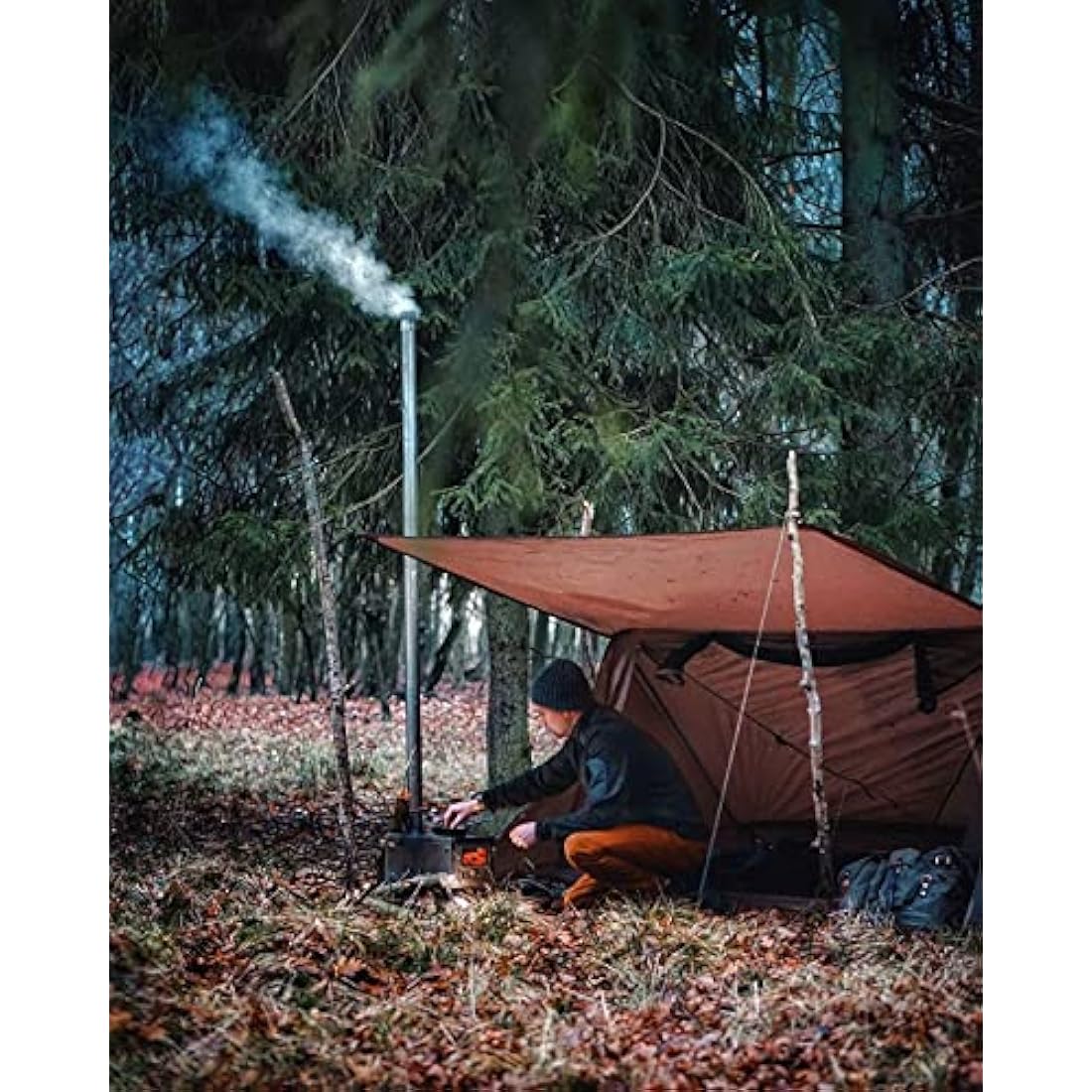 OneTigris Backwoods Bungalow 2.0 Bushcraft Shelter | 2 Person Tent