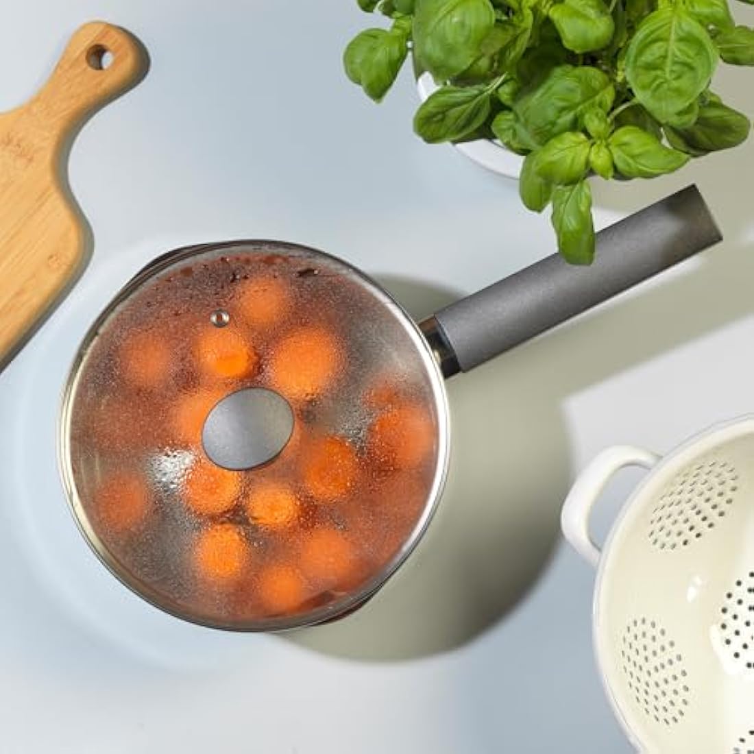 Russell Hobbs Excellence 20cm Stainless Steel Saucepan with Lid