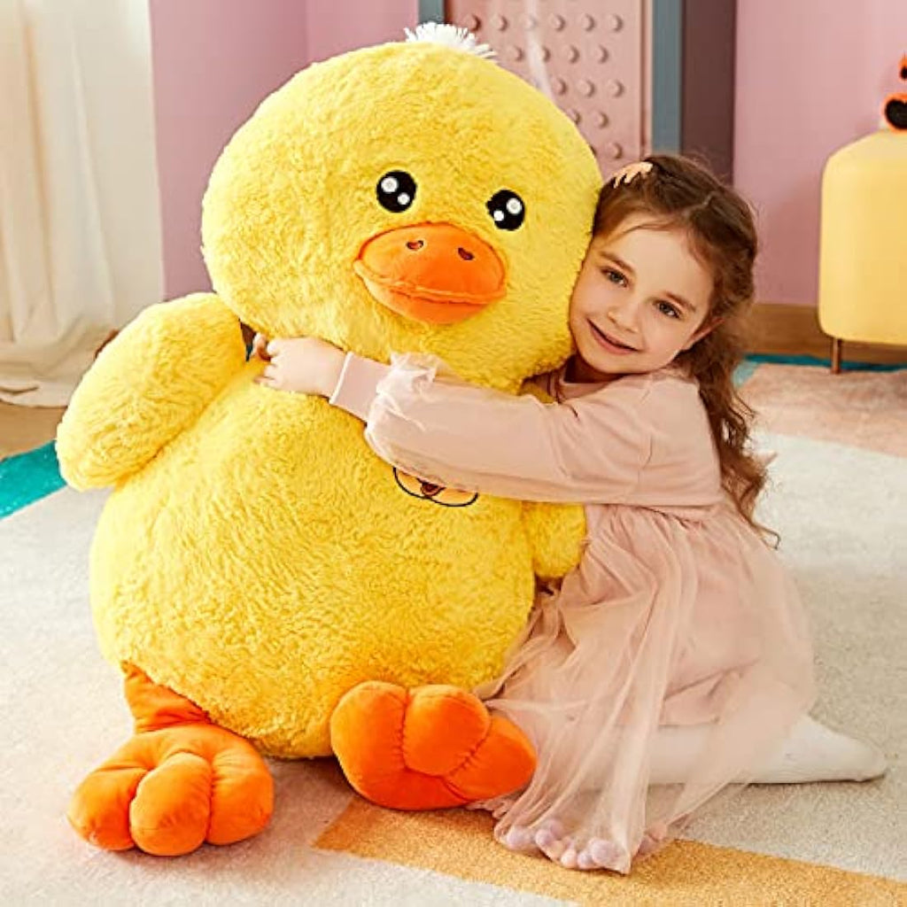 IKASA Giant Duck Stuffed Animal – 50cm Soft Kawaii Plush Toy for Kids