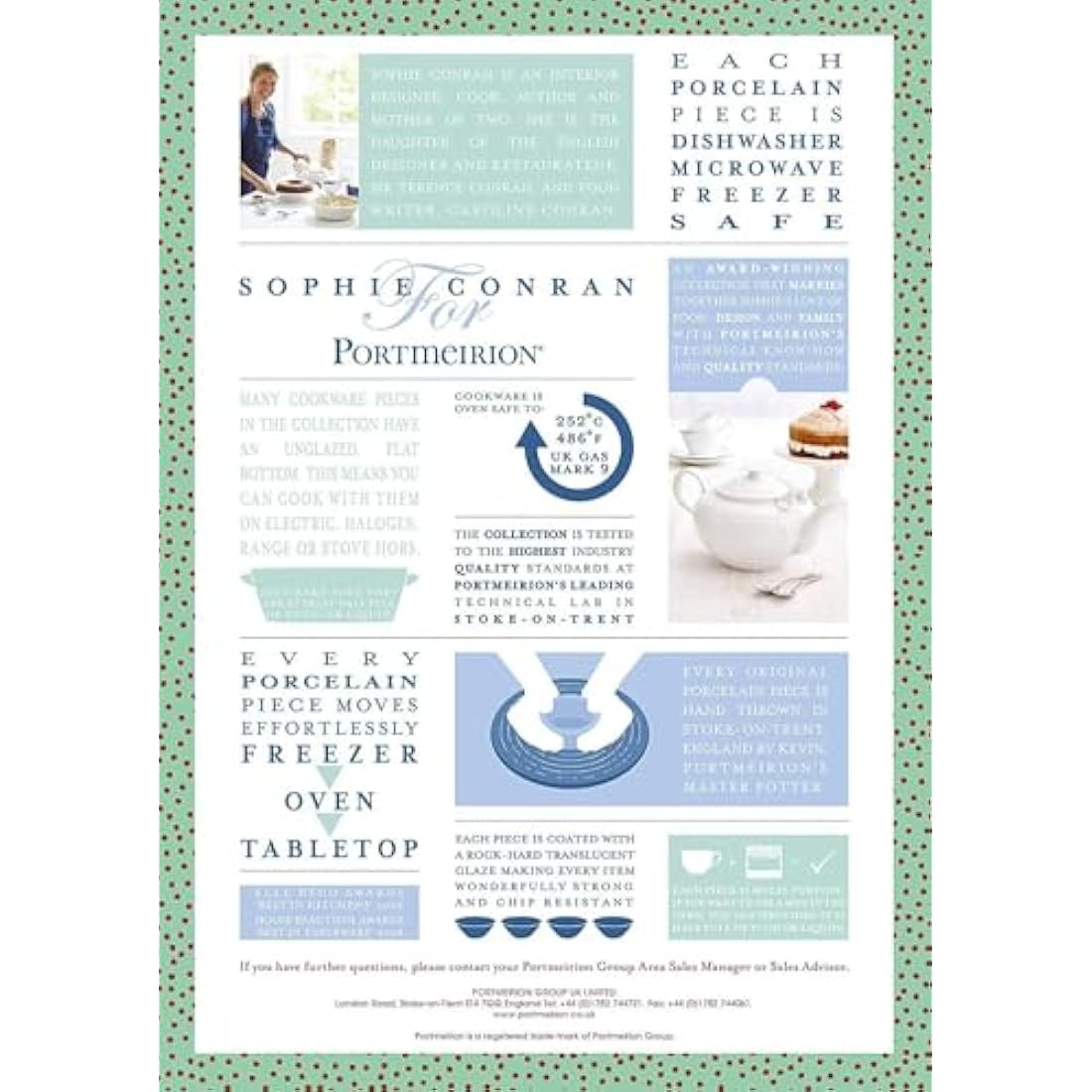 Portmeirion Porcelain Gravy Boat and Stand | White 0.55L Serving Set