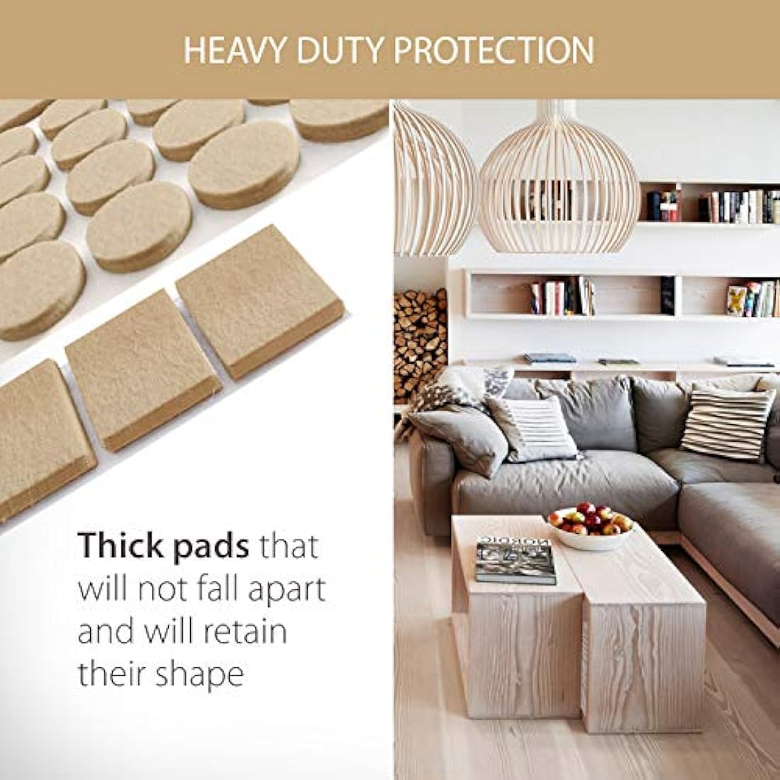 Furniture Felt Pads | 137 Piece Set for Wood Floor Protection
