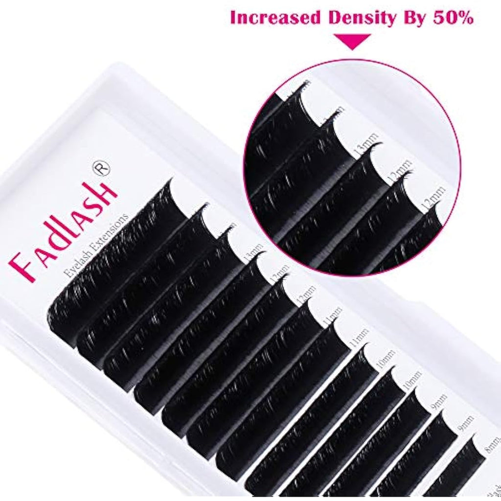 Fadlash Easy Fan Lashes – D Curl 0.05mm Russian Volume Extensions