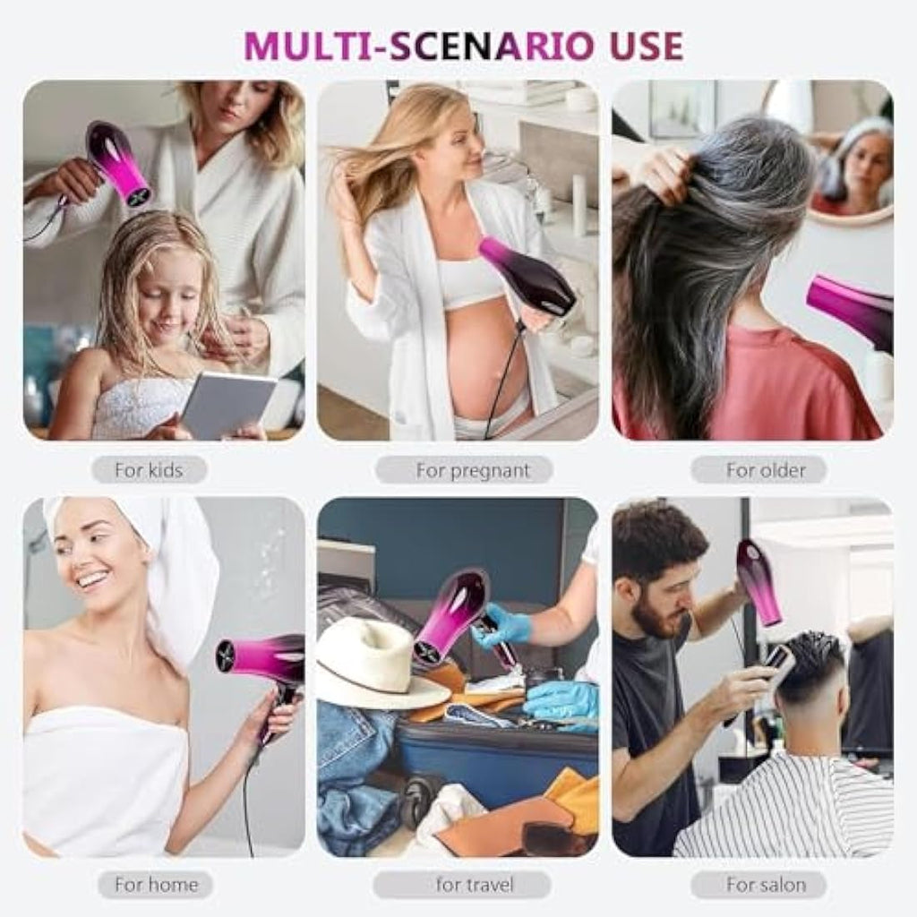 Jooayou 3000W Professional Ionic Hair Dryer with Diffuser | Salon Quality