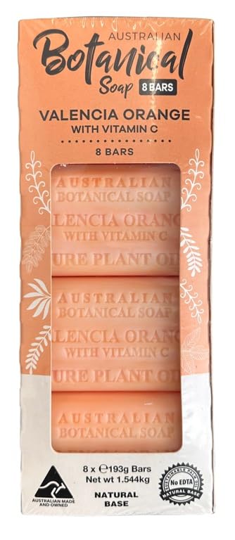 Australian Botanical Valencia Orange Soap with Vitamin C - 8 Bars