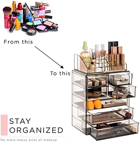 Sorbus Acrylic Makeup Organizer - Spacious Cosmetic & Jewelry Storage Box