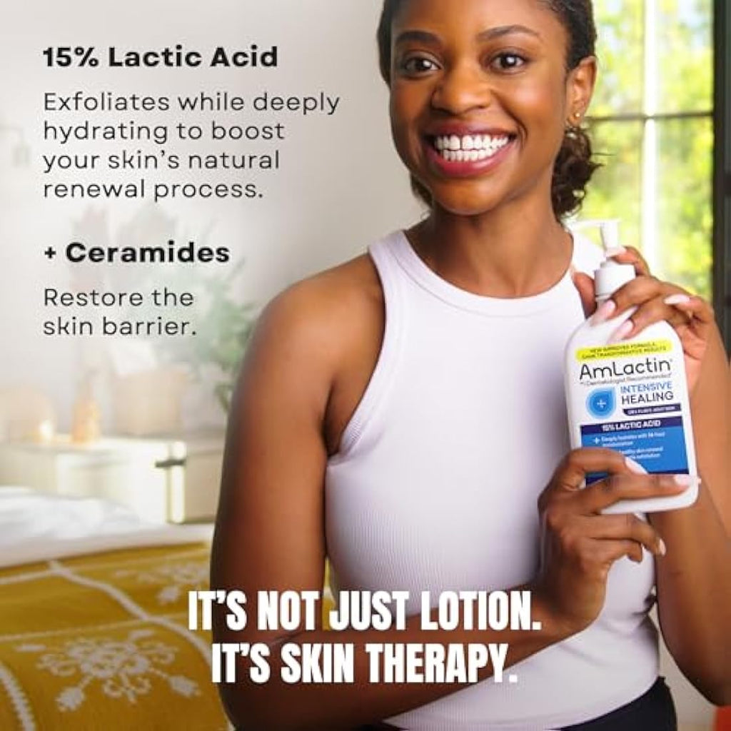 AmLactin Rapid Relief Restoring Lotion with Ceramides - 14.1 oz Pump