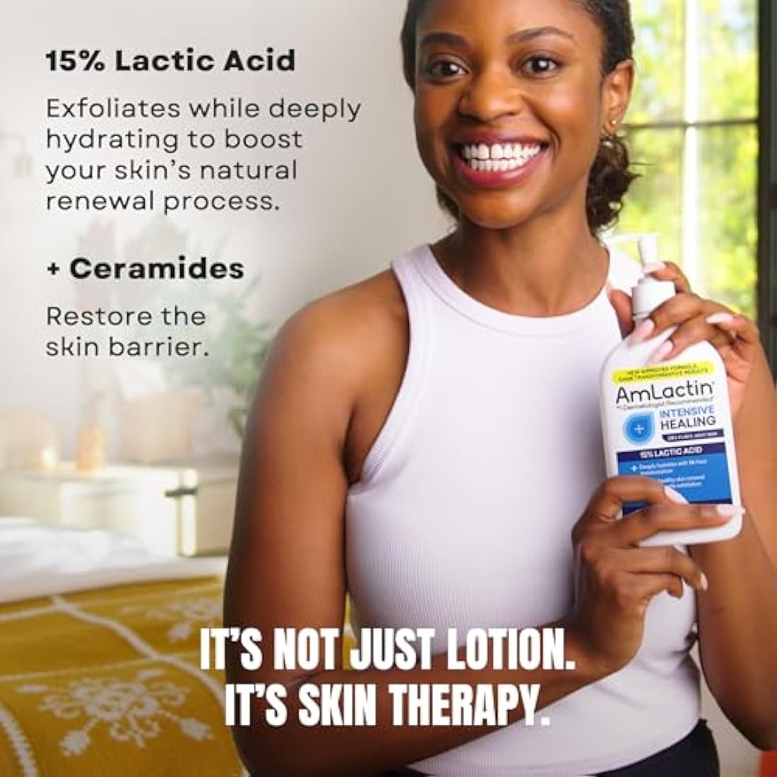 AmLactin Rapid Relief Restoring Lotion with Ceramides - 14.1 oz Pump