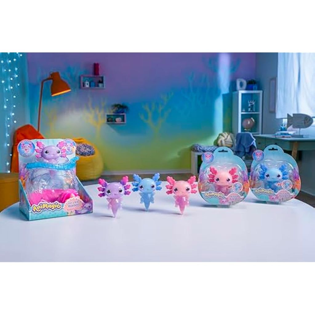 Animagic Let's Glo Axolotl Bubble Reef – Interactive Magic Aquarium