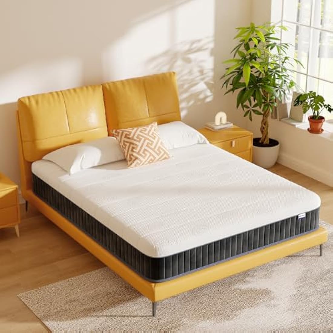 Molphit Small Double Hybrid Mattress | 10 Inch Memory Foam & Pocket Spring
