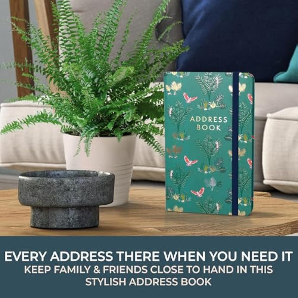 Boxclever Press Address Book – Hardcover Contact Organizer with Tabs