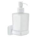Gedy Tonga Wall Mounted Soap Dispenser – Matte White Stainless Steel