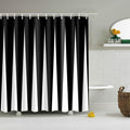 Jolof Store Black and White Striped Waterproof Polyester Shower Curtain