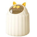 Utiant Small Bin with Lid, 1.3L Cute Cat Desk Bin Mini Rubbish Bin - image 1