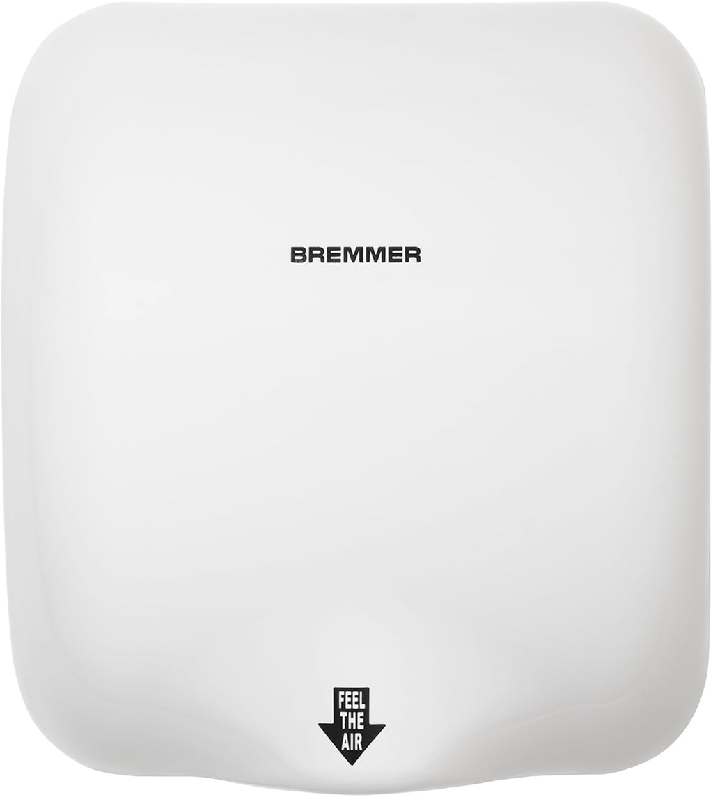 Bremmer Turbo Hand Dryer – High Velocity Eco Commercial Dryer (White)