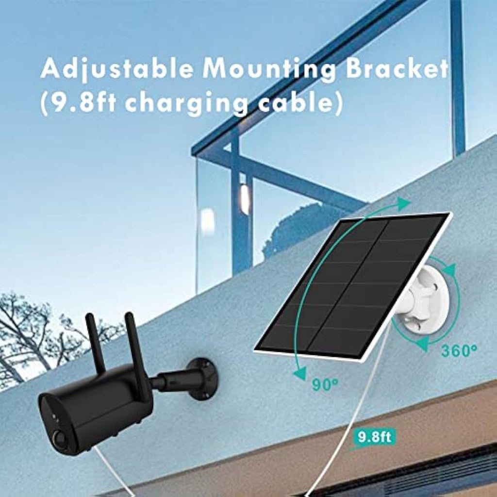 Jolof Store 5W Solar Panel for Security Camera | USB-C & Micro USB