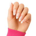 French Press-On Nails – 48pc Nude Pink Almond Manicure