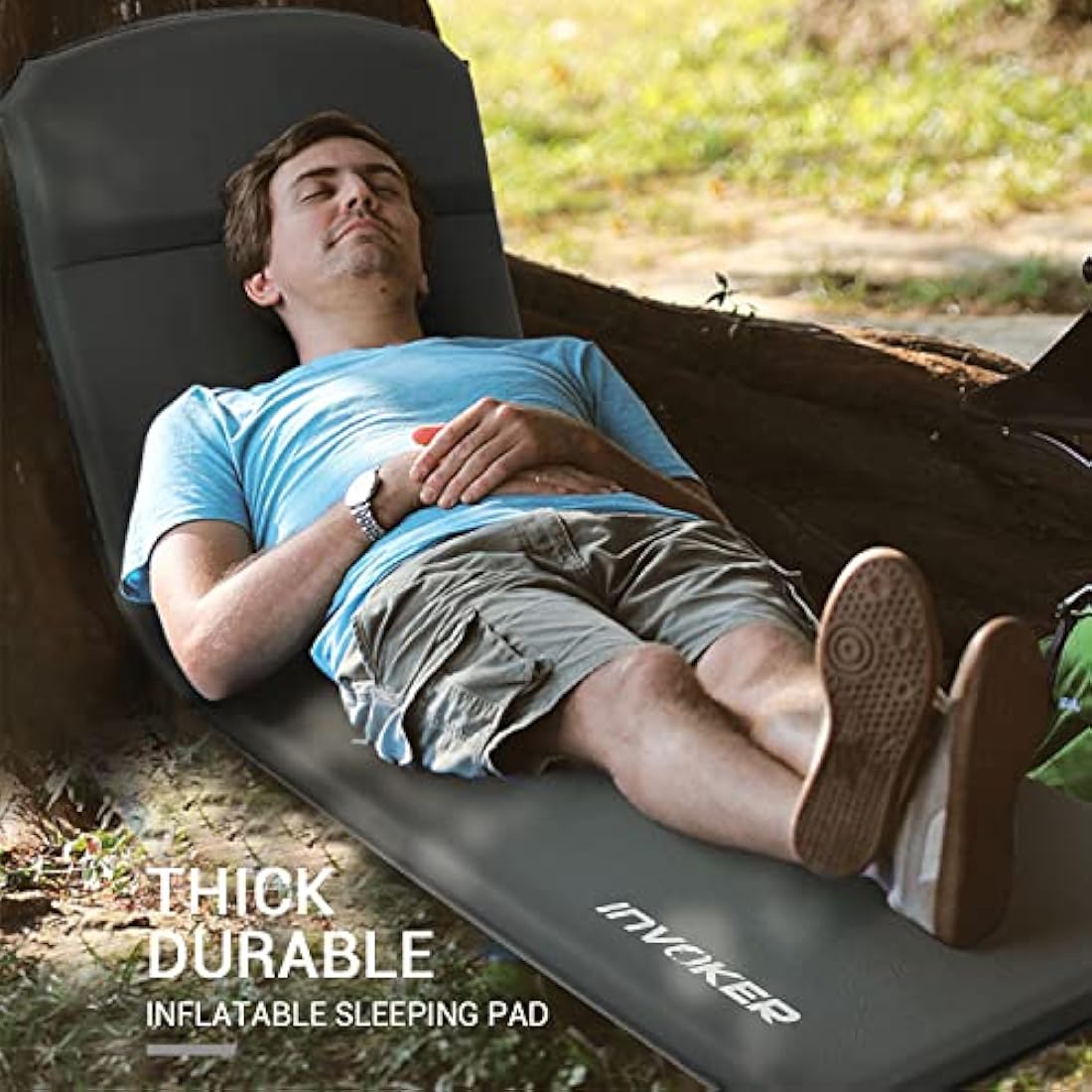 Self-Inflating Memory Foam Camping Sleeping Mat | 3" Thick