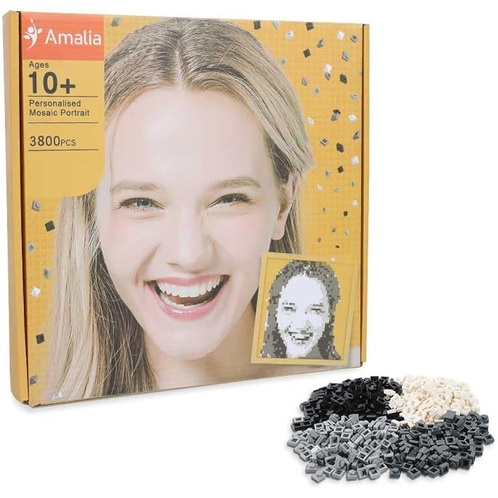 Jolof Store Custom Mosaic Portrait Kit | DIY Photo Building Bricks (Large)