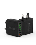 Tupneuf 33W 6-Port USB Fast Charger Plug for iPhone & Samsung – 2-Pack