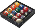 PowerGlide 16 Ball Pool Billiards Set | Tournament Spots and Stripes | 2"