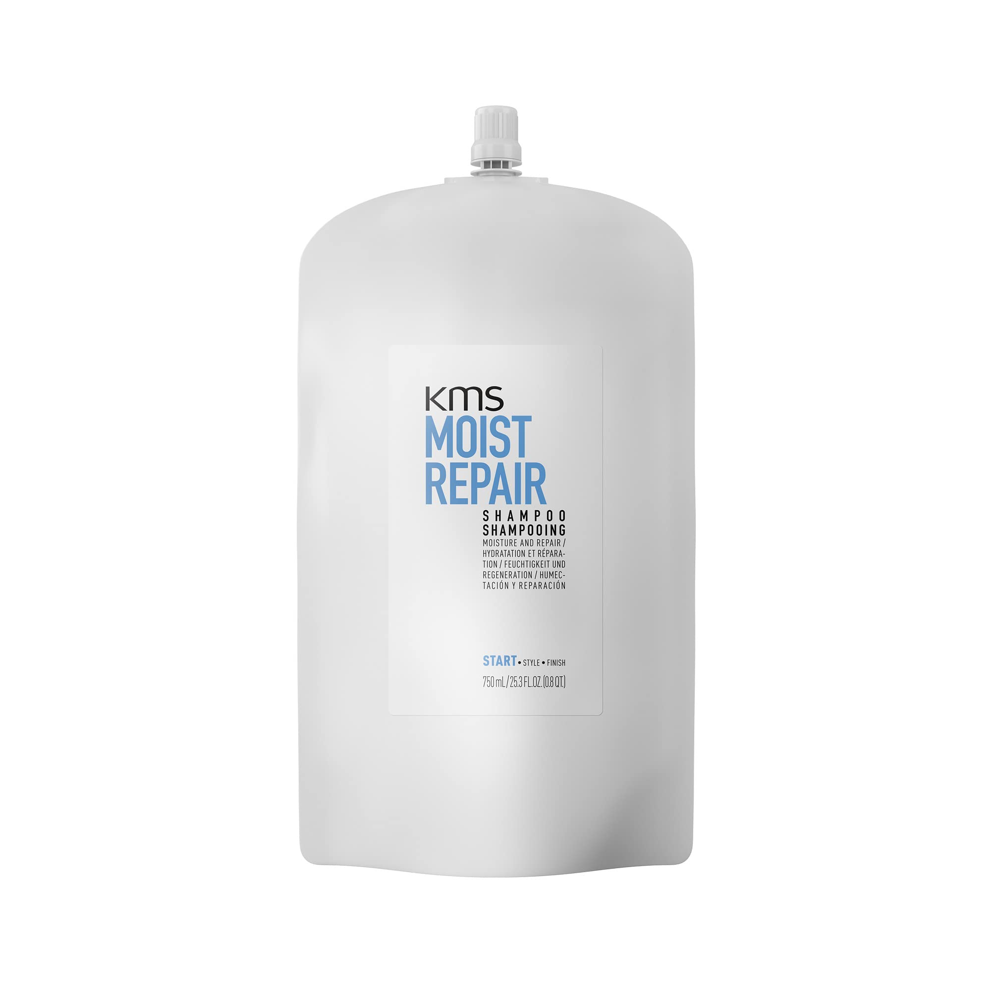 KMS MoistRepair Shampoo Refill Pouch | 750ml Moisturizing Hair Cleanser