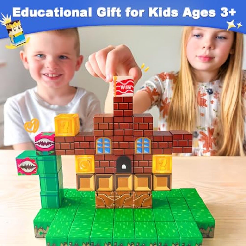 Jolof Store Magnetic Building Blocks – STEM Mine World Game Toy Set