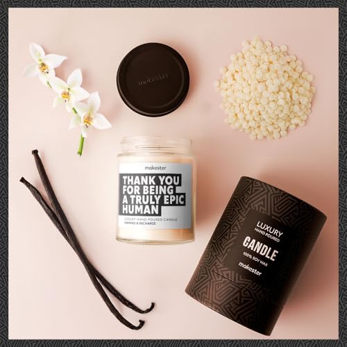 Jolof Store Luxury Soy Wax Candle – Vanilla & Jasmine Scented Gift
