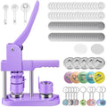 DOYFAY Button Maker Machine - 3-in-1 DIY Badge Press Kit with 3 Molds