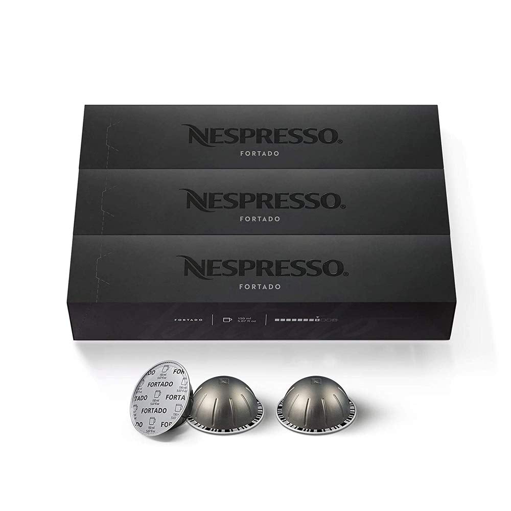 Nespresso VertuoLine Fortado Coffee Capsules - 30 Count Espresso Pods