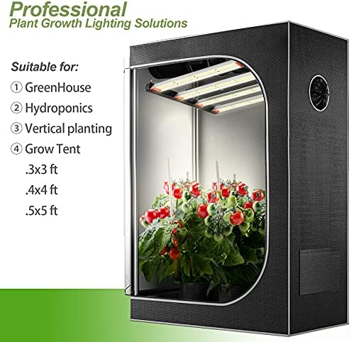 LinQool 240W LED Grow Light | Full Spectrum UV IR for 3x3ft Indoor Plants