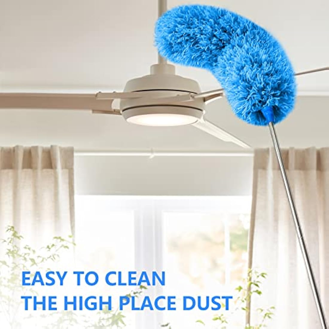 ENJSD Microfiber Feather Duster – 100 Inch Extendable Telescopic Pole