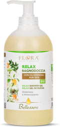 Flora Relax Bio BDIH Bath & Shower Gel - Natural Essential Oils 500ml