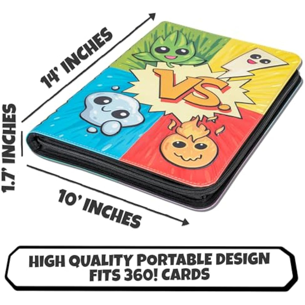 3D Pokemon Card Binder | 9-Pocket PU Leather 360 TCG Album