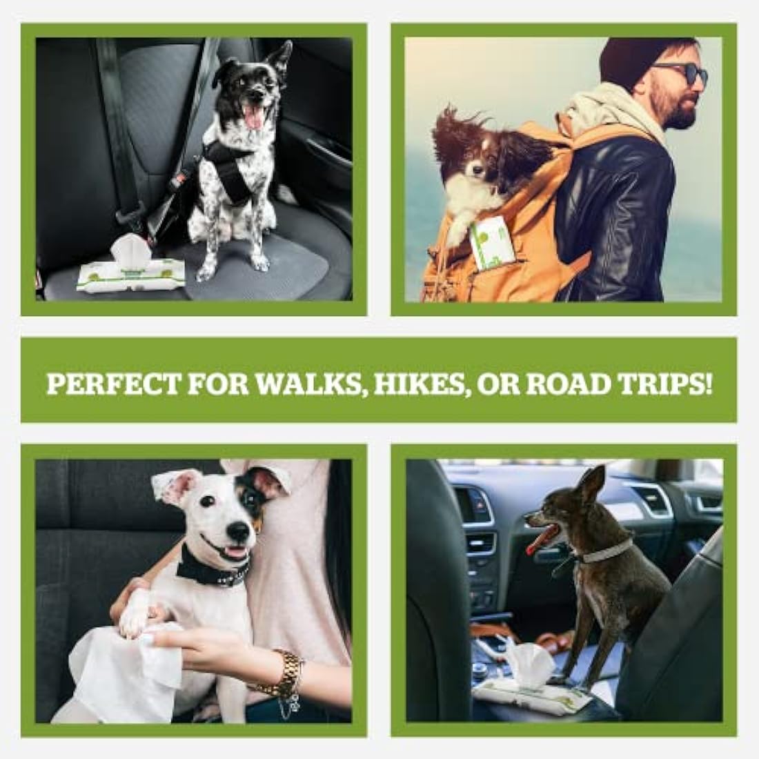Pogi's Plant-Based Dog Wipes – Hypoallergenic Fragrance Free 120-Count