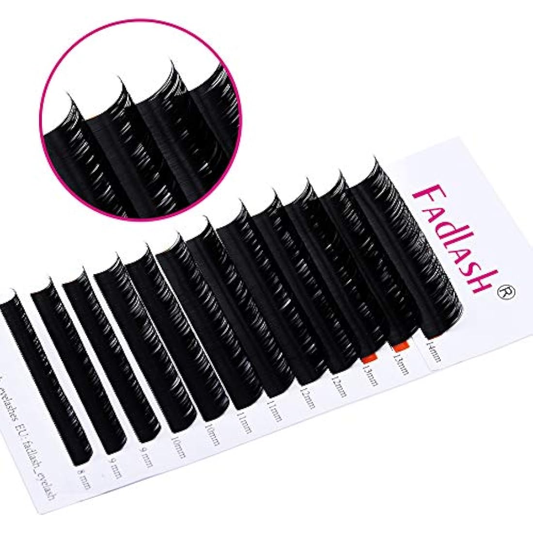Fadlash Classic Eyelash Extensions | 0.20mm C Curl Matte Black