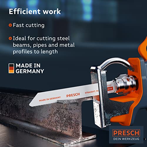 Presch Reciprocating Saw Blades for Metal & Stainless Steel | 10-Piece Set
