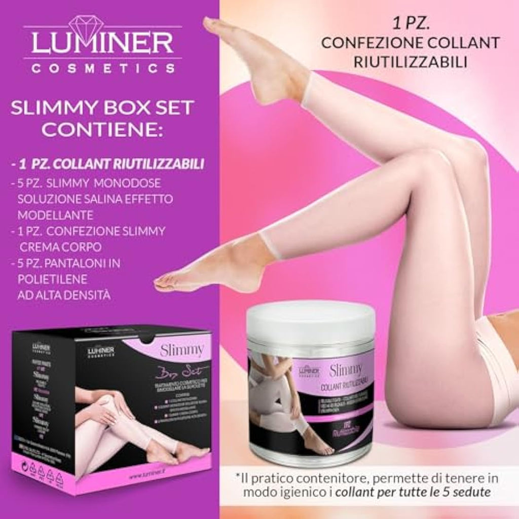 LUMINER Slimmy Box Set | Anti-Cellulite Draining Tights with Dead Sea Salt