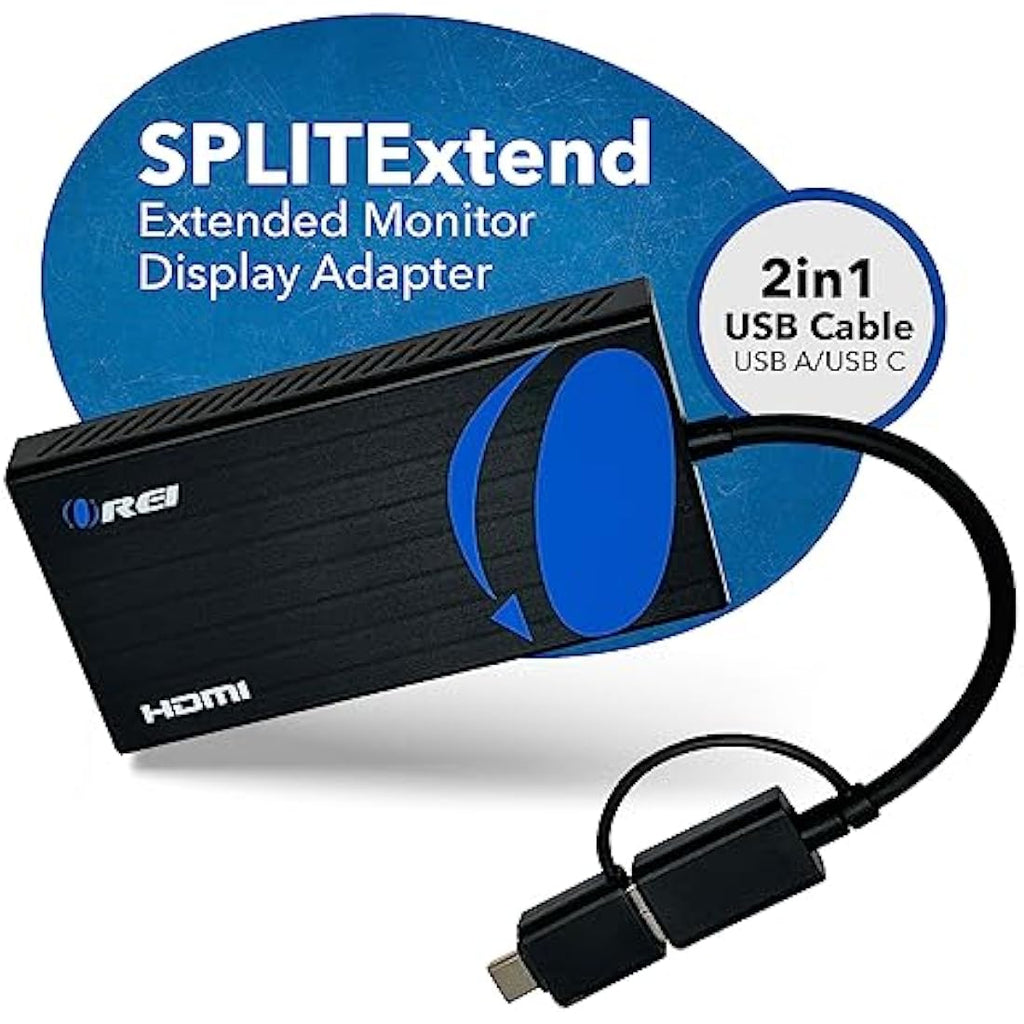 OREI HDMI Splitter 1 in 2 Out | 4K 30Hz Dual Monitor Signal Duplicator